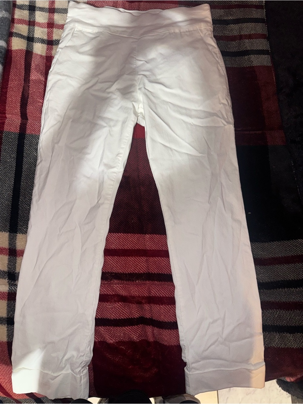 Women’s White Capris Pants - Classic Stretch Fit